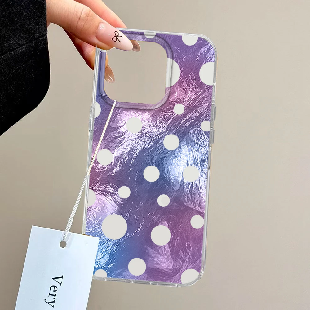 Festive Red Circular Dots Gradient Phone Case Cover
