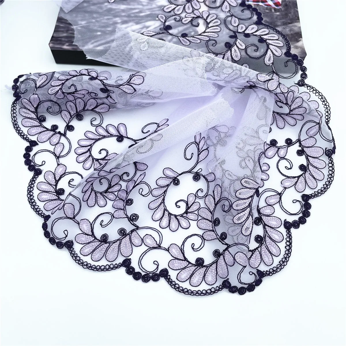 FNB Lilac (white lace) Two Pcs Set main image 1