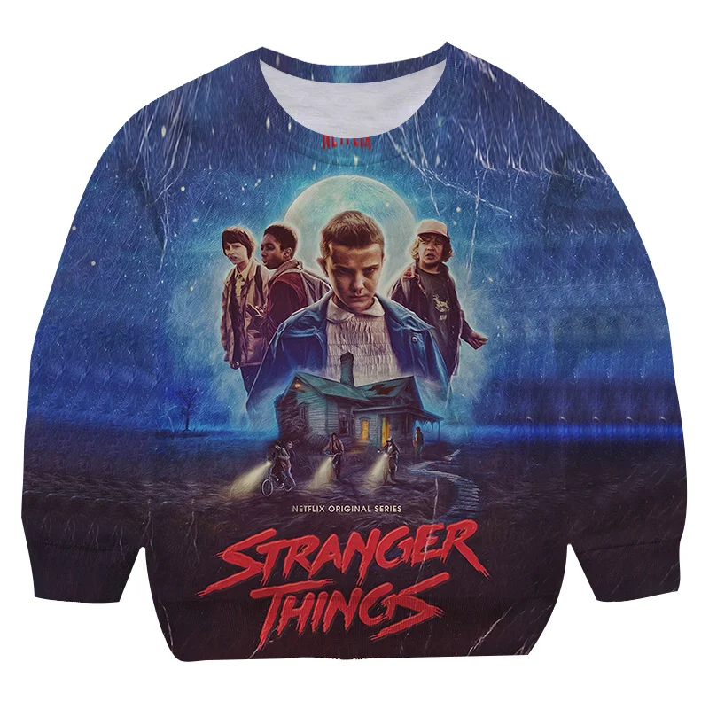 Kids Stranger Things 4 3d Print Clothes Boys Girls Anime Hellfire Club  Sweatshirts Children Cartoon Pullovers Casual Outwears - Hoodies u0026  Sweatshirts - AliExpress