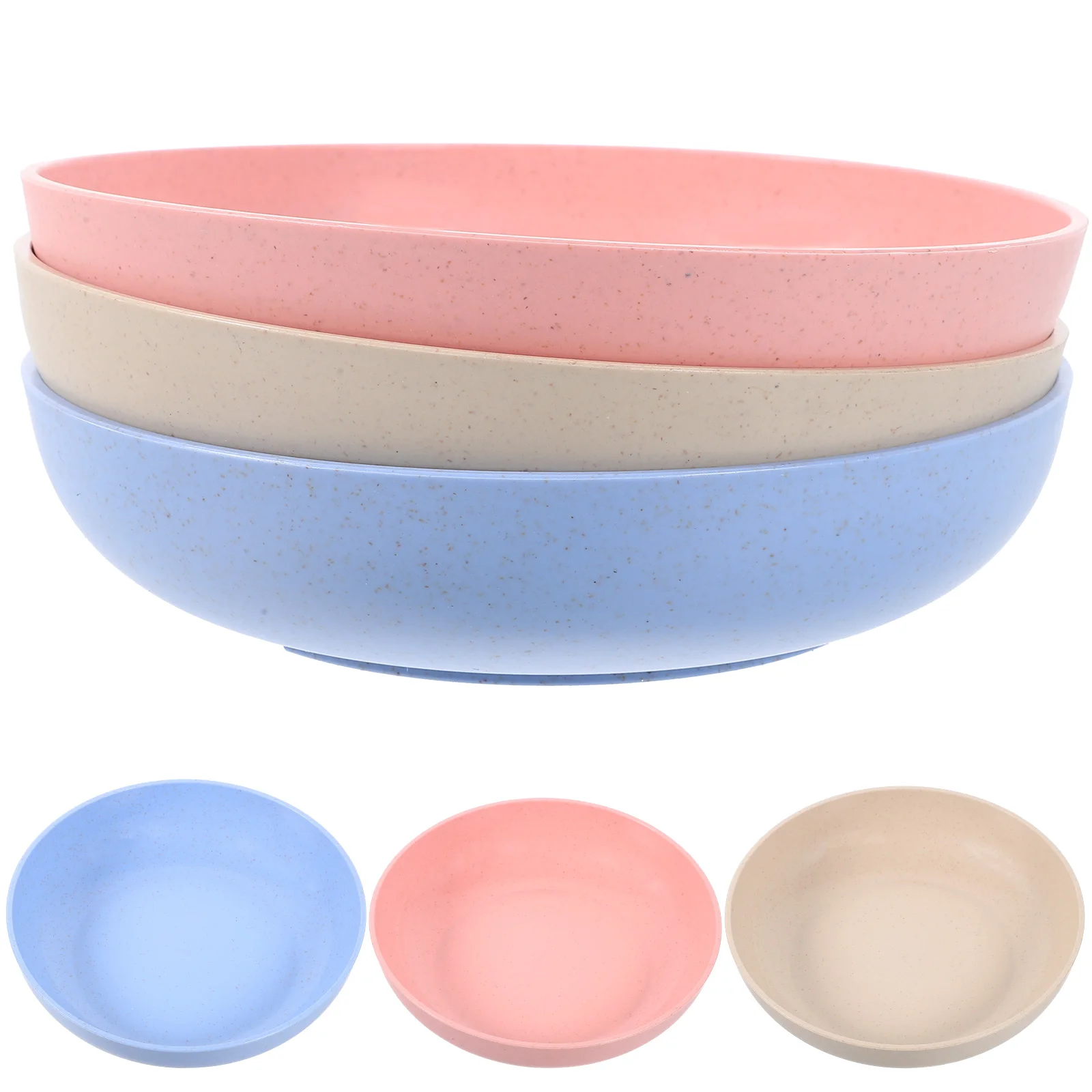 

6 Pcs Cat Bowl Set Water Pet Supply Bowls for Indoor Cats Plastic Chinese Style