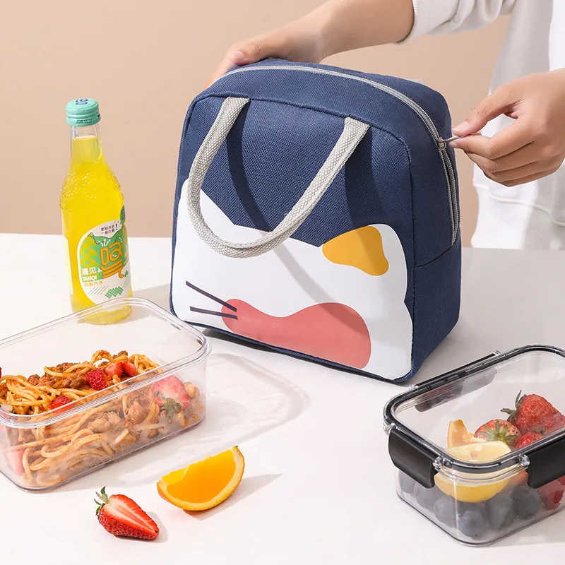 

Thickened Aluminum Foil Waterproof Box Bag Portable Lunch Large-capacity Student Office Worker Lunch Storage Bag Insulation