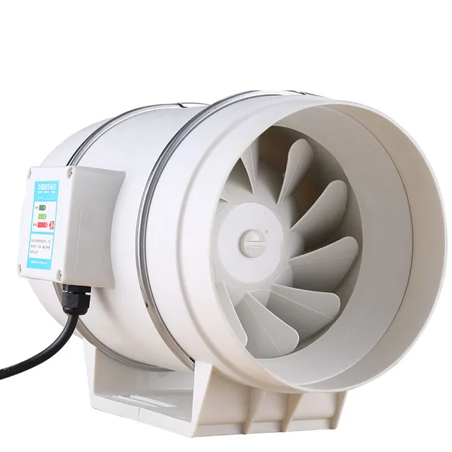 4/5 inch 220V Exhaust Fan Home Silent Inline Pipe Duct Fan Bathroom Extractor Ventilation Kitchen Toilet Wall Air Ventilator