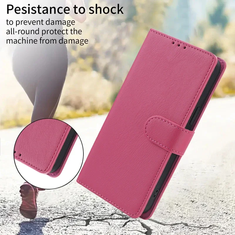 黒ソフトケース Filp Leather Cases For Motorola G04 G7 G8 G9 G13 G14 G23 G24