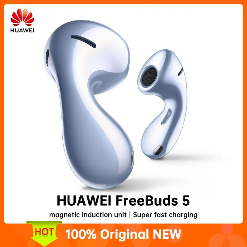 

Original Huawei FreeBuds 5 TWS Half In Ear Earphone Wireless Bluetooth Headset Noise Reduction Super Fast Charge