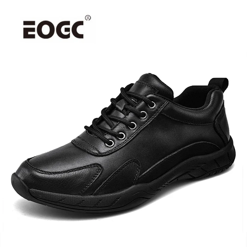 

Natural Leather Men Boots Spring Autumn Ankle Boots Shoes Handmade Platform Outdoor Anti-skid Men Shoes