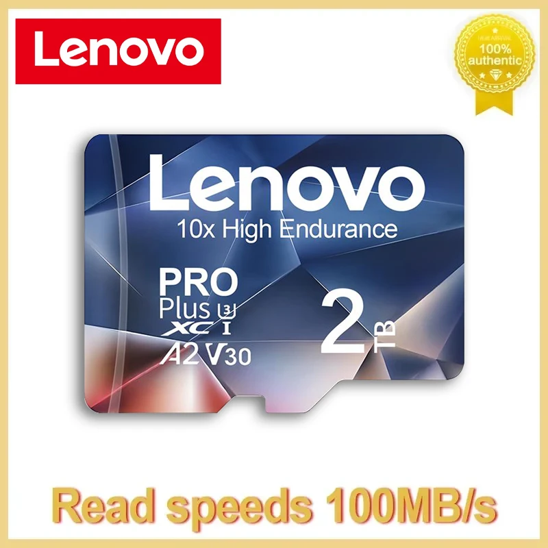 Lenovo Micro Tf Sd Card 2Tb 1Tb Class10 Smart Card 128/256/512Gb A1 U3 Memory Card 100 Mb/S V30 Flash Card Per Nintendo Switch