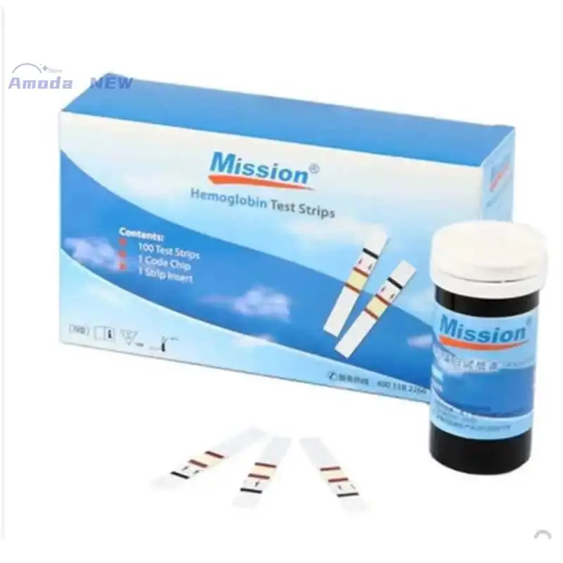 Hemoglobin analysis tester Meter home Hb Analyzer anemia tester strip heme test with ， Hemoglobin 100 test paper