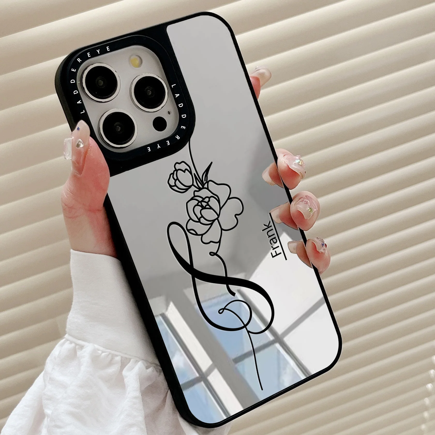 Personalized Custom Rose Name Case for iPhone 16 15 14 thumbnail 2