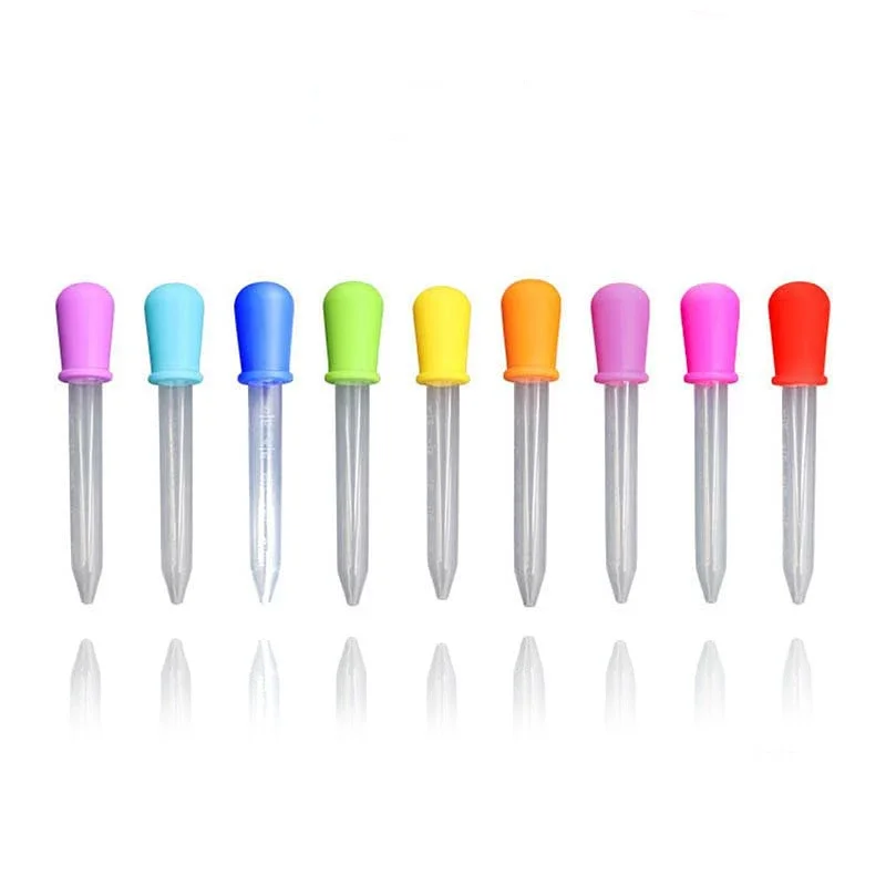 Plastic Pipette 5ml Small Feeding Medicine Liquid Eye Ear School Lab Experiment Supplies
