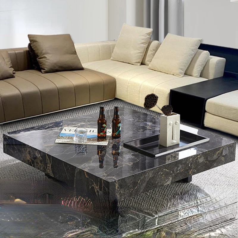 Modern-minimalist-light-luxury-high-end-marble-coffee-table-large-and ...
