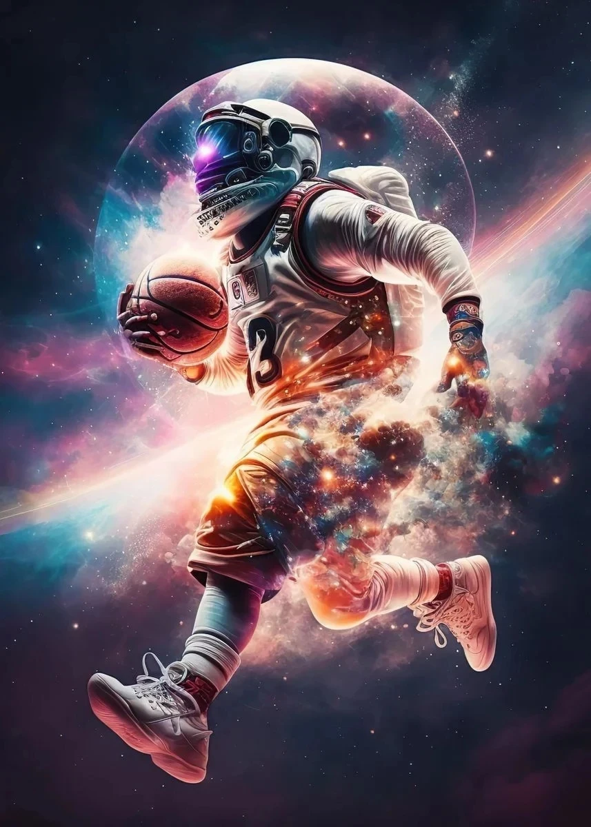Vibrant Basketball Art Prints on Canvas - Colorful Sports Wall Decor
