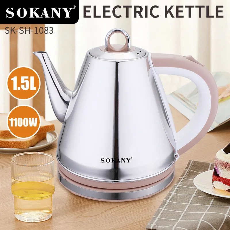 Electric Kettle, 1.5L Rapid-boil Water Boiler, Stainless Steel 304 Inside,  Electric Water Kettle Great for Tea and Coffee - AliExpress