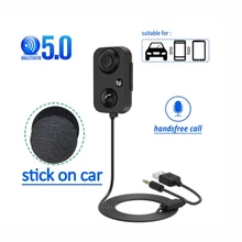 Car Bluetooth-compatible Receiver 5.1 AUX Audio 3.5mm Wireless Adapter for Hands Free Car Amplifier Speaker Headphones Car Kit