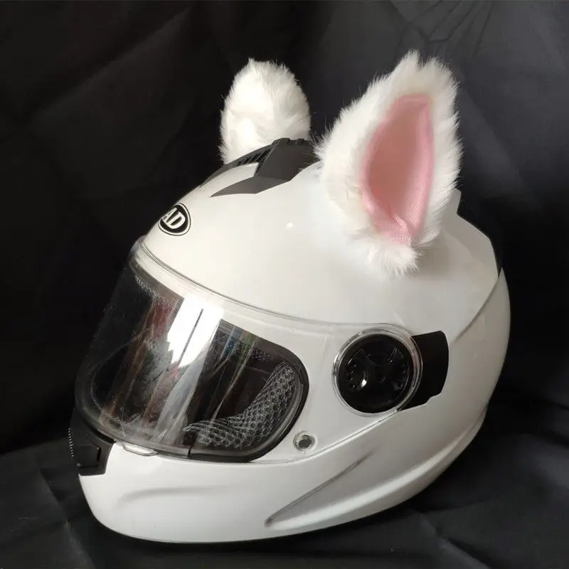 Orecchie Di Gatto Per Casco - Decorazione Carina Per Caschi Moto E Bici, Peluche Con Velcro, Multicolore - Foto 11