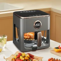 Royalstar Visual Panorama Home Air Fryer, New Automatic Large Capacity High Borosilicate Glass Electric Fryer. 1