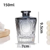 DIY Aromatherapy Bottle, Gradient Color Glass Jars, Perfume Essential Oil Flask, Vase Insertion, 150ml, 5oz, 6 Units 4