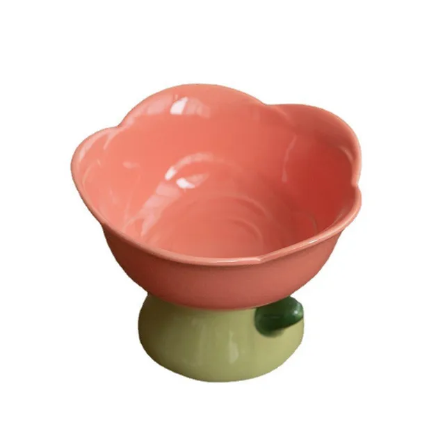 Pet Supplies Cat Food Bowl Raised Pet Food Water Bowl Puppy Feeder Bowl Ceramic Cat Water Feeding Dish Pet Eating Dishes 3