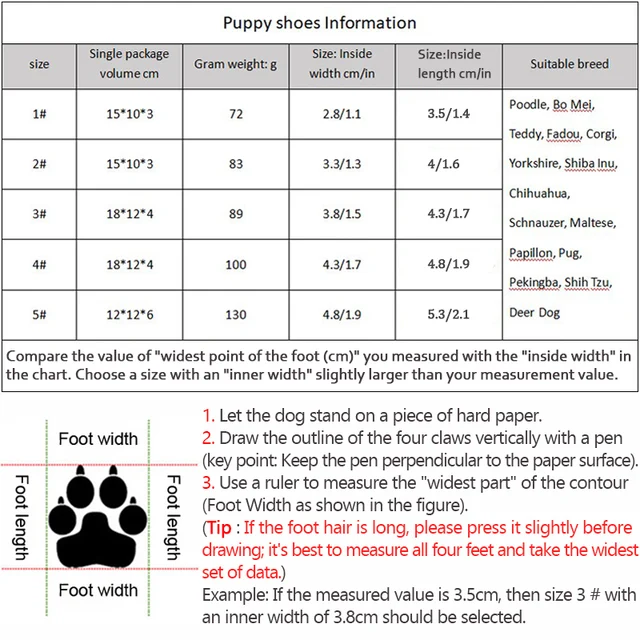 Dog Shoes Non-Slip Soles Thick Plush Protection Paw Pet Shoes Warm For Dog Non-Slip Dog Shoes Breathable Climbing Pets Booties 6