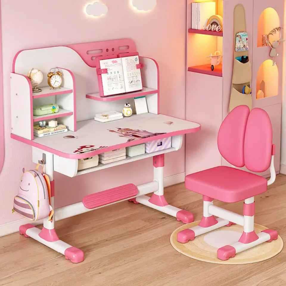 Premium Kids Adjustable Study Desk Chair Set
