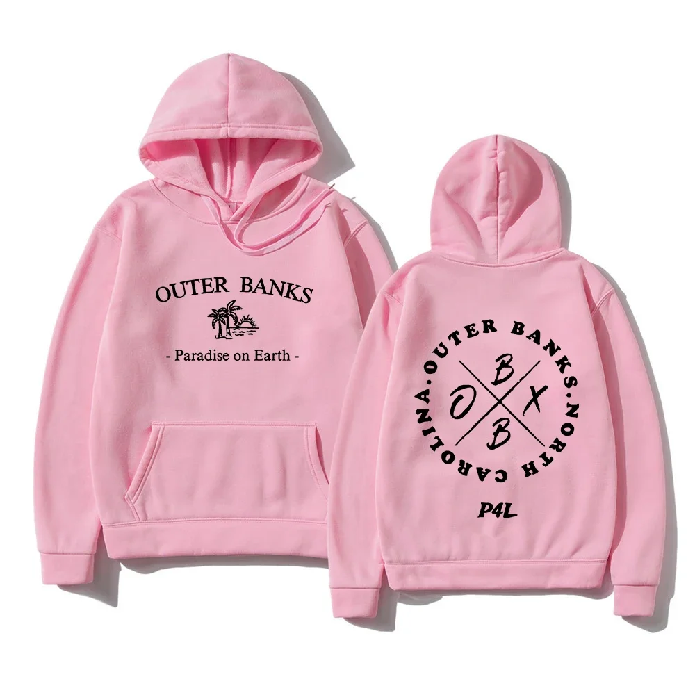 Outer Banks Hoodies Women/Men Aesthetic Sweatshirts Winter Fleece Clothing Unisex OBX North Carolina Vintage Casaul Pullovers