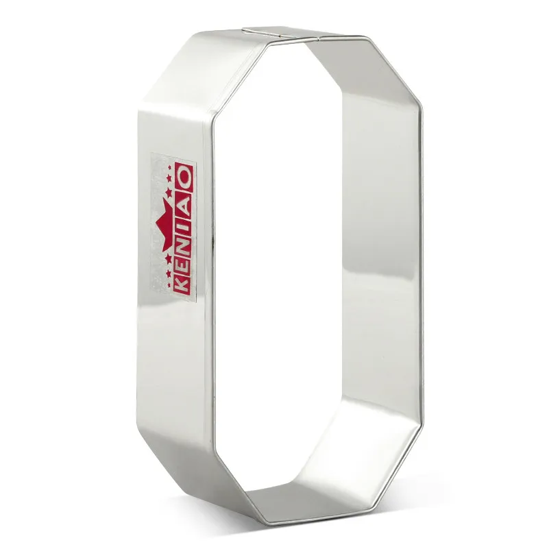 KENIAO Number 0 Cookie Cutter-4.5 x 8.6 CM-Kids Biscuit Fondant Pastry Bread Sandwich Mold Stainless Steel