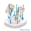 J15U Baby Bottle Drying Rack Newborn Feeding Bottle Cleaning Dryer Drainer Storage Nipple Shelf Pacifier Milk Feeding Cup Holder