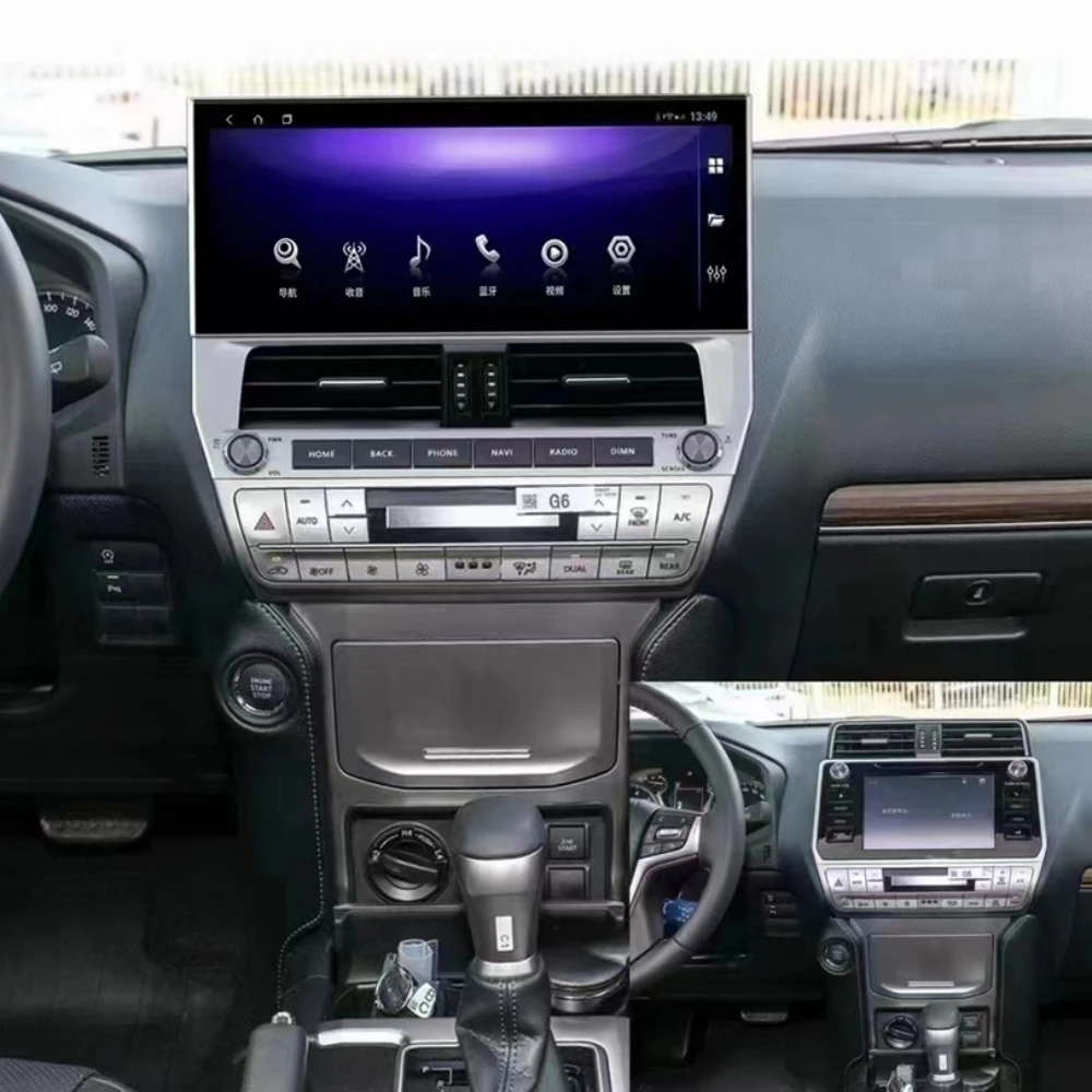 

Android For Toyota Land Cruiser Prado 150 2018 -2022 Multimedia Video Player Car GPS Navigation Radio Auto Head Unit Carplay DSP