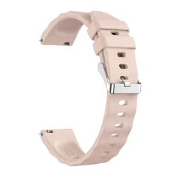 Elegant 18mm Silicone Watch Band - Premium Comfort & Style Strap - Vivoactive4s Move3S (S - Pink)