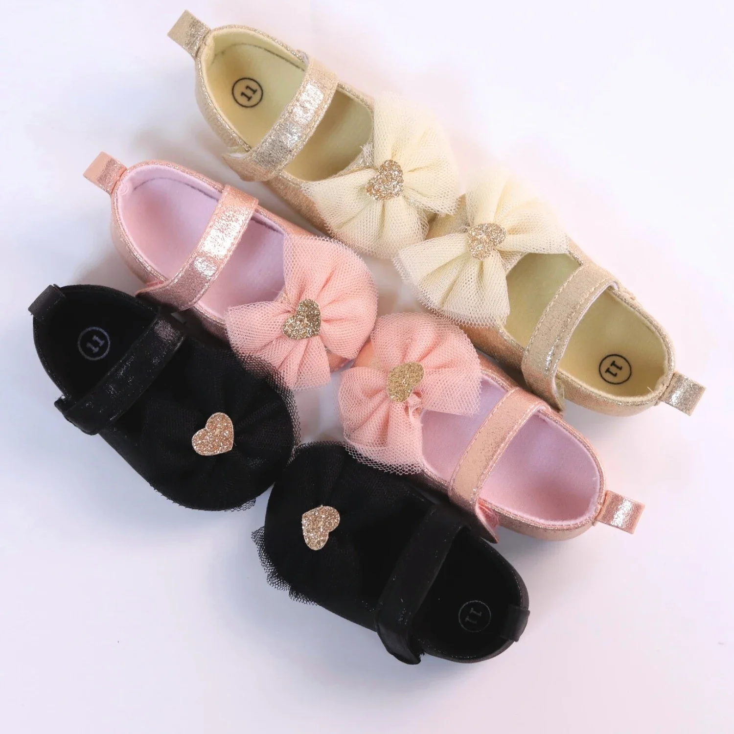 Baby Step Shoes Baby's First Pair of Toddler Shoes Baby Breathable Non-slip Girls Fashion Princess Lace Style