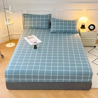 Drap-housse en coton avec bandes élastiques, housse de matelas réglable antidérapante pour lit Double King, antidérapant, 140x200 160x200 200x200cm 2
