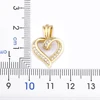 Nidin – collier avec pendentif en forme de cœur pour femmes, Design créatif en spirale, chaîne de clavicule, ras du cou, mignon, bijoux en Zircon