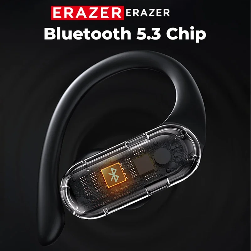 ERAZER XT60pro Sports Wireless Headphones Bluetooth Earphones HiFi Earbuds Noise Reduction Headset with Mic Earhook 3