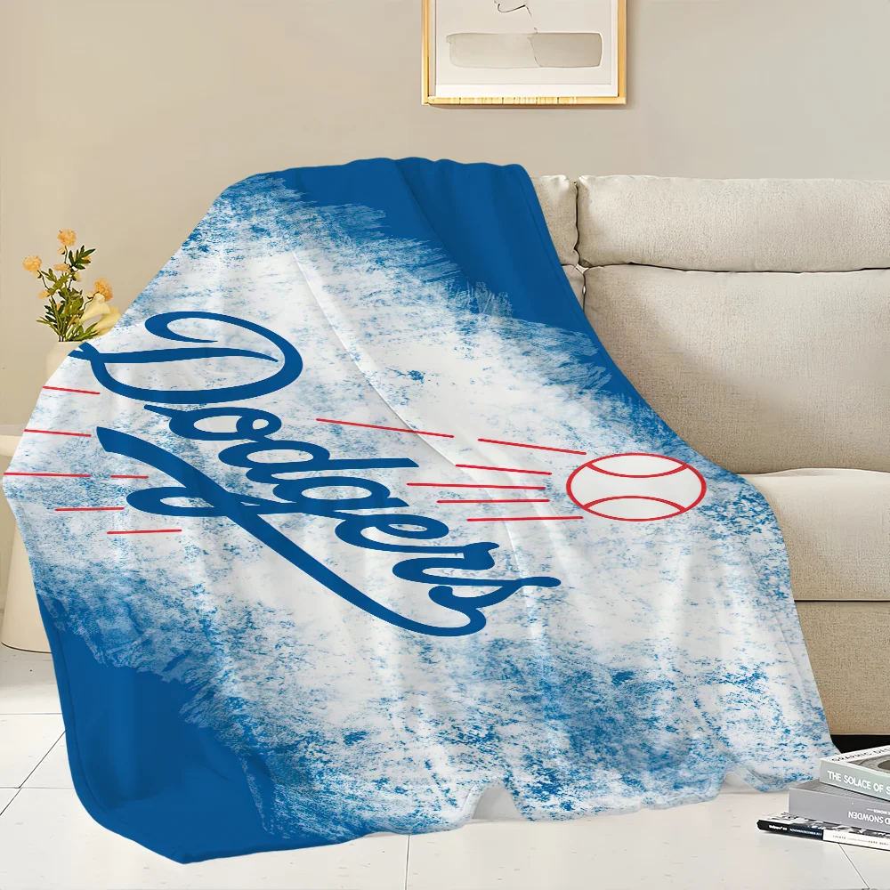 Los Angeles D-Dodgers Blanket Skin friendly comfort warm soft plush blanket suitable sofa living room office bedroom 4