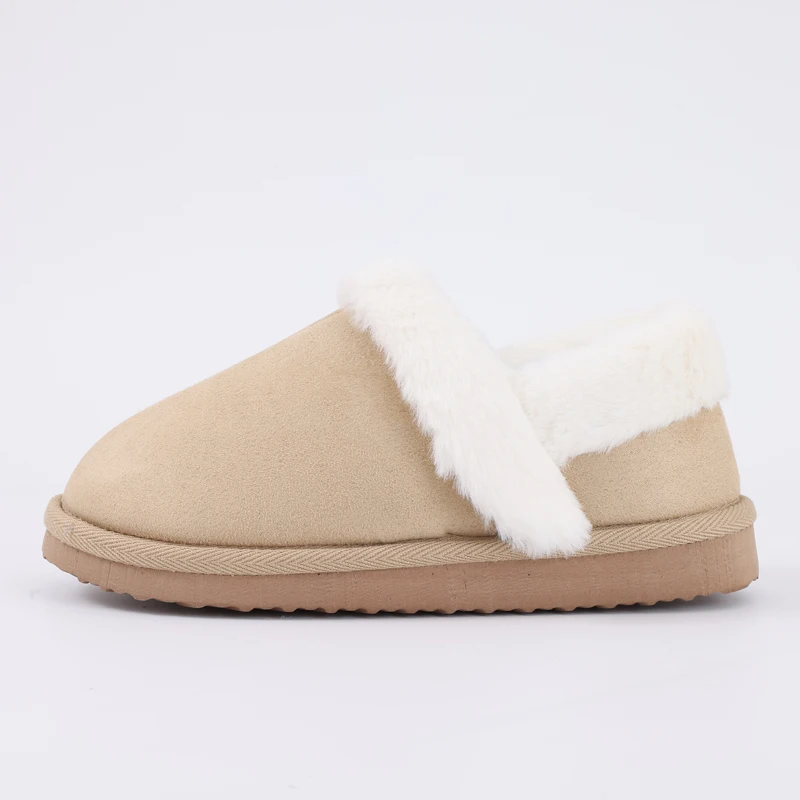 Shevalues Winter-Hausschuhe aus Memory-Schaum für Damen, Plüschfutter, Innenschuhe, gemütliche, lässige Schlafzimmer-Hausschuhe, pelzige, warme Damen-Hausschuhe – Detail 5