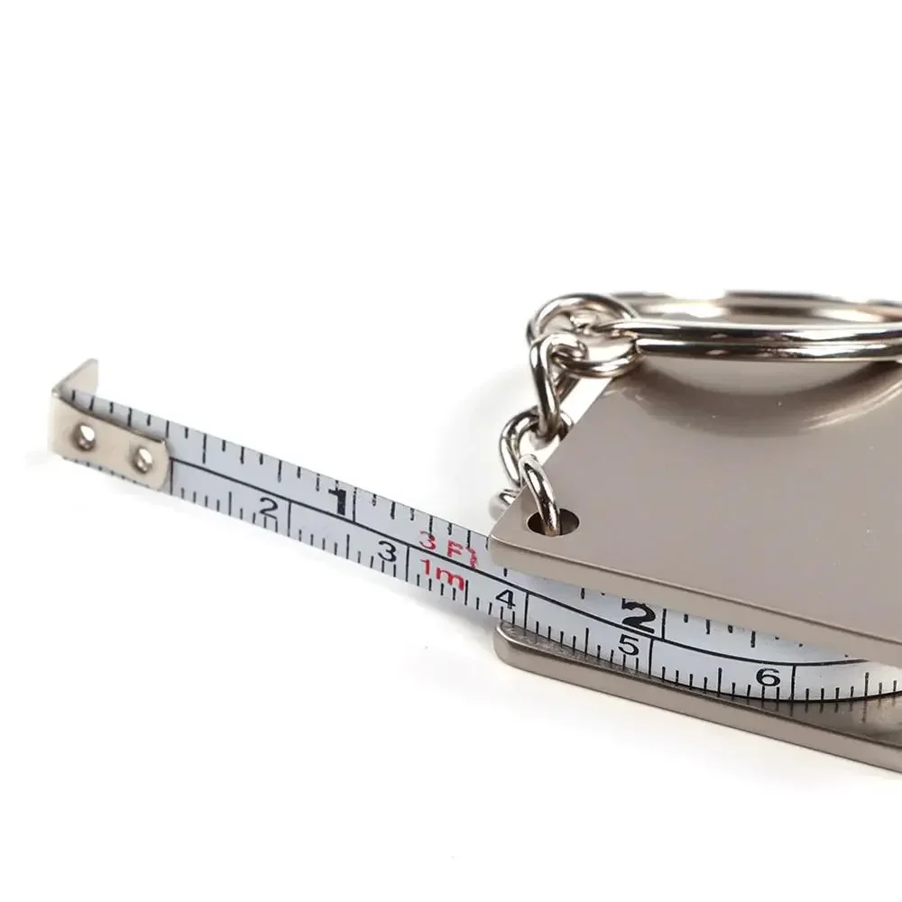 Tape Measure Metal Tape Measure Keychain Stainless Steel Retractable