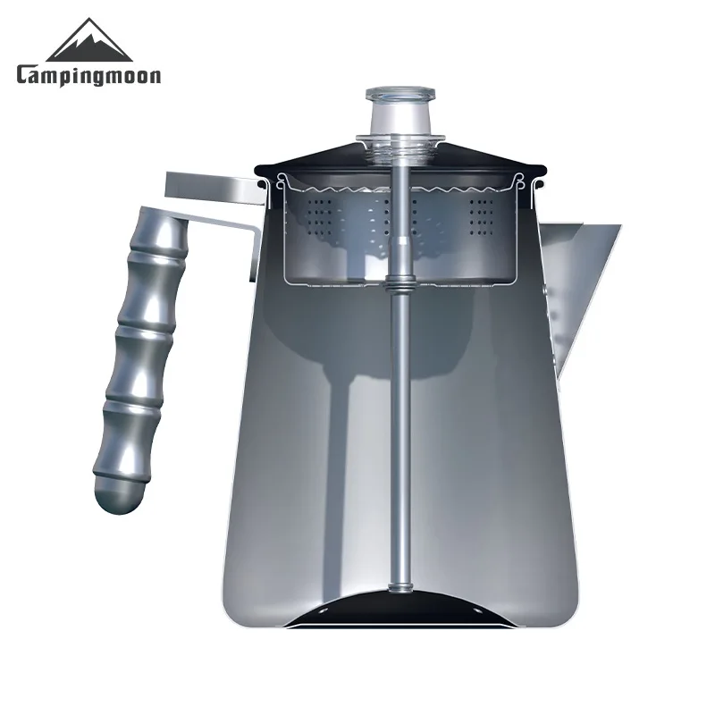 CAMPINGMOON SW-7 Coffee Pot Convenient American Style Filter Press Coffee Pot No Filter Paper Stainless Steel Boiling Tea pot - Image 5