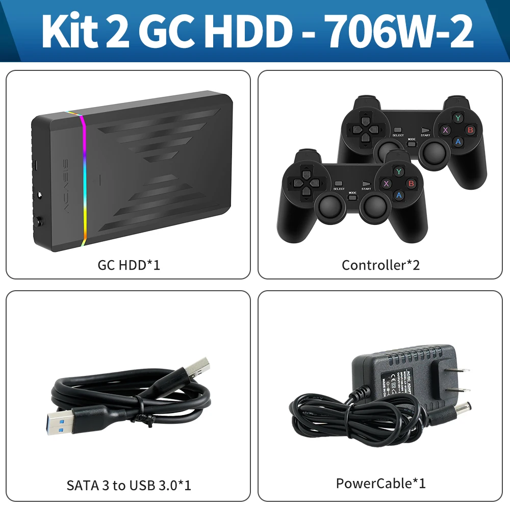 HDD da gioco portatile da 3 TB LaunchBox/Retrobat/Playne