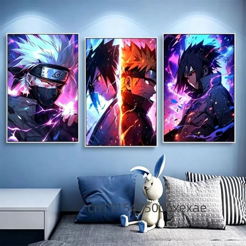 Japanese Anime Canvas Poster Wall Art Painting Print - Featuring Iconic Characters