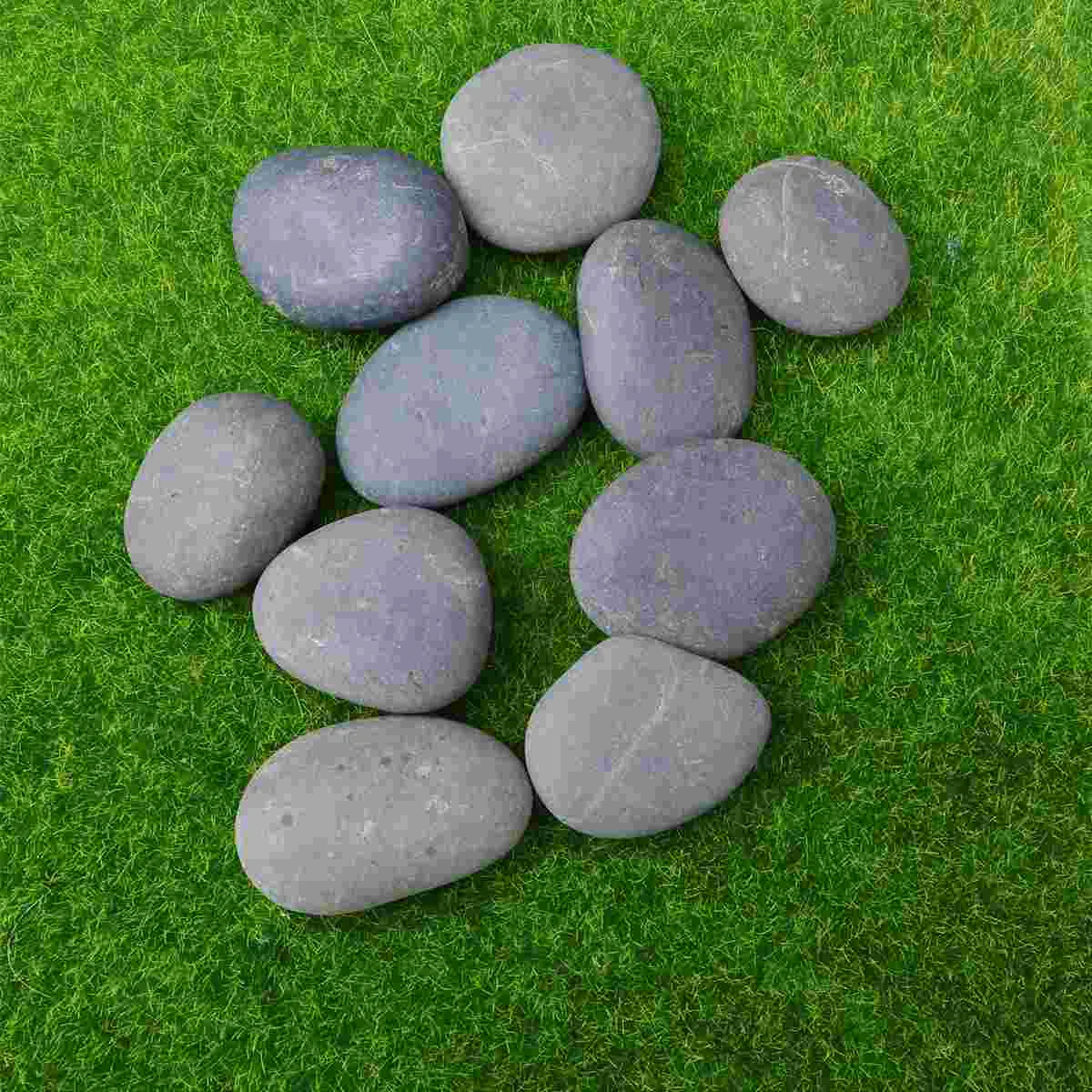 10PCS Gray-black DIY Painting Stone Drawing Painted Rocks Stones Creative Hand-Painted DIY Polishing Pebbles