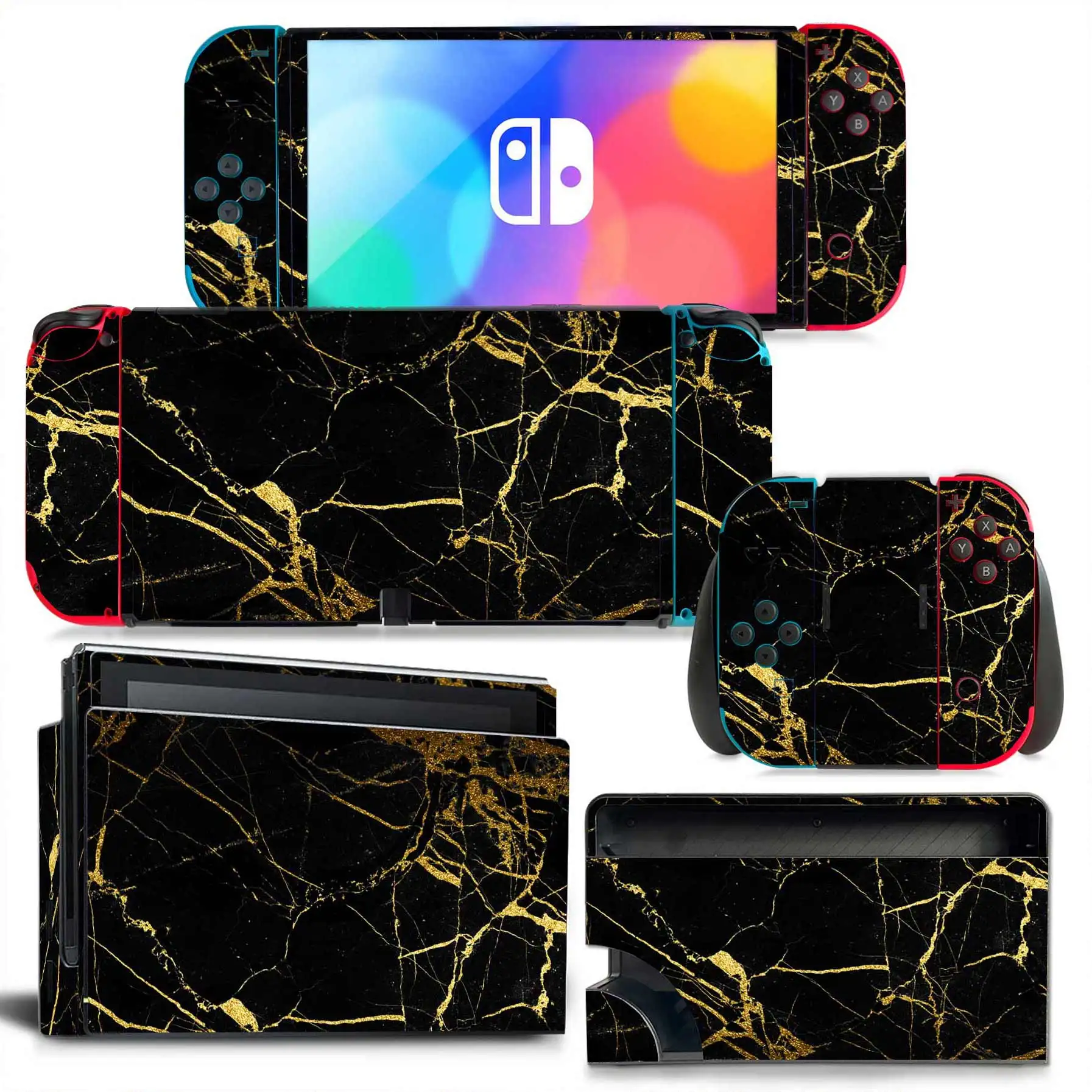 0788 Switch Oled Skin Sticker Decal Cover for Switch Oled Console skin Dock Joy Con Wrap Full Wrap Skin NS OLED Vinyl