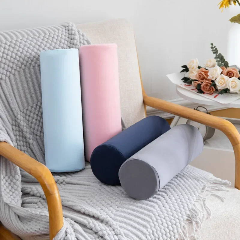 Cervical Neck Roll Pillow Memory Foam Pillow Cylinder Round Pillow Pain Relief Neck Pillows for Sleeping Support Removable Cover 5