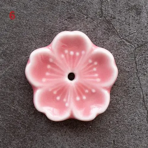 Cute Ceramic Flower Incense Holder, Minimalist Aromatherapy Burner - Image 2