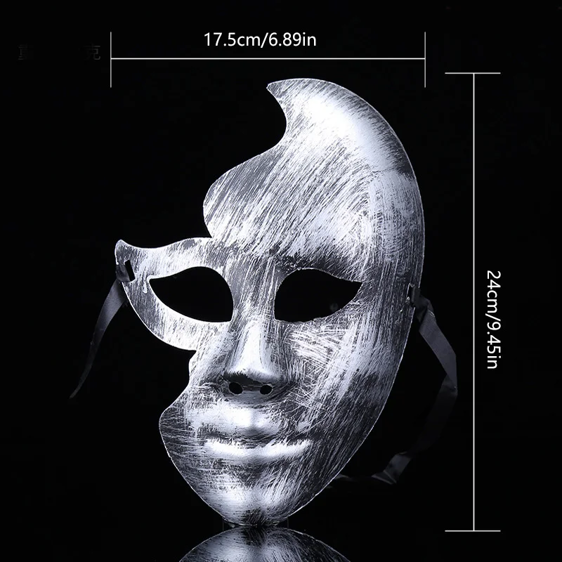 Scary White Blank Face Mask Halloween DIY Masquerade Full Face Mask Dancer  Hip-hop Mask Male Costume Mask Face Masks - AliExpress