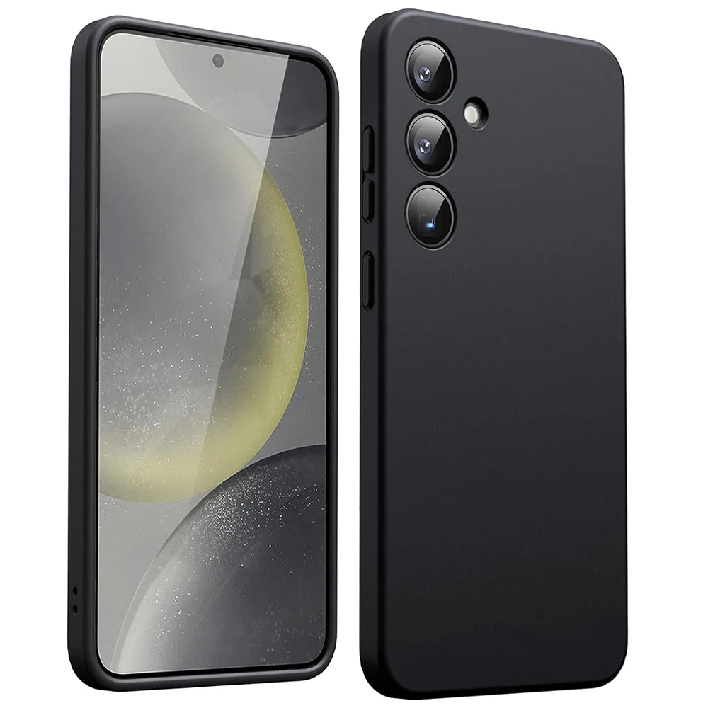 Stoßfeste Silikon-TPU-Handyhülle für Samsung Galaxy S26 S25 S21 S22 S23 S24 Plus S26 Ultra + S25 FE 5G Schwarze Weiche Rückabdeckung – Detail 1