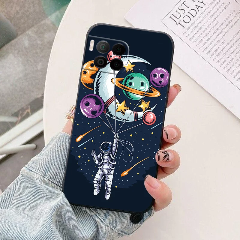 Astronaut Silicone Protective Back Cover - Colorful Design