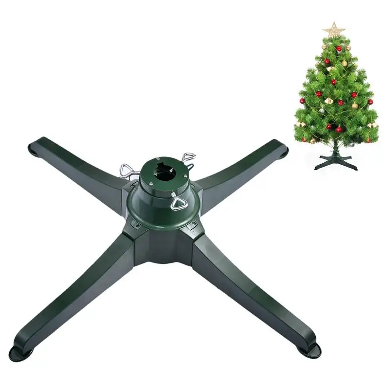 

Rotating Christmas Tree Stand Artificial Trees Base Bracket Bottom Holder Electric Rotating Indoor Outdoor for Christmas Suppies