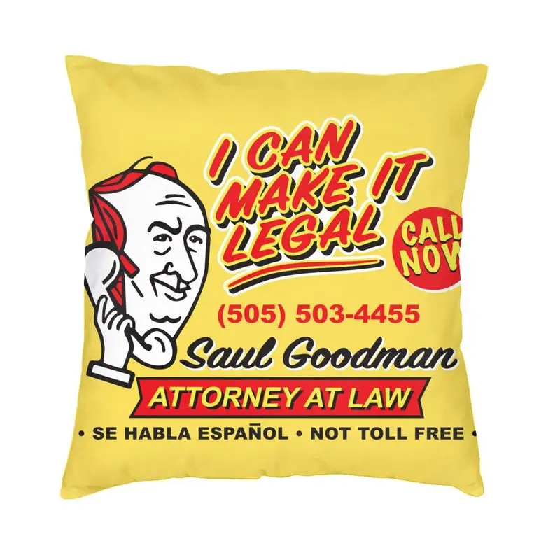 

Fashion Better Call Saul Square Throw Pillow Case Decoration 3D Double-sided Printed Saul Goodman Cushion Cover for Sofa