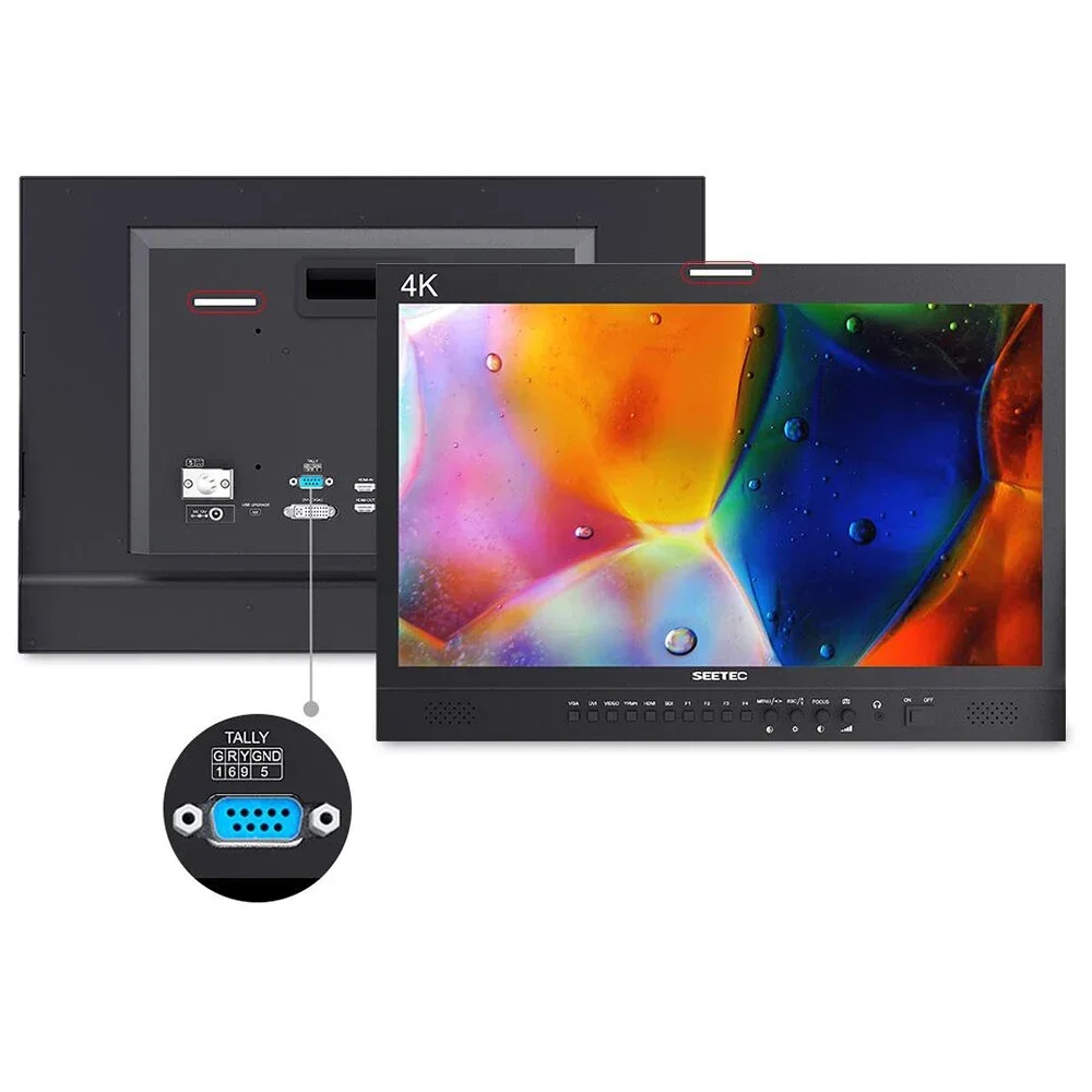 Seetec 4K215-9HSD-192 21.5 Inch Pro Broadcast Monitor IPS 1920x1080 3G-SDI 4K HDMI Full HD LCD Monitor Desktop