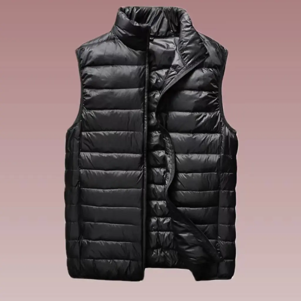 New Brand Autumn Winter Light Down vest Jacket Men's Fashion