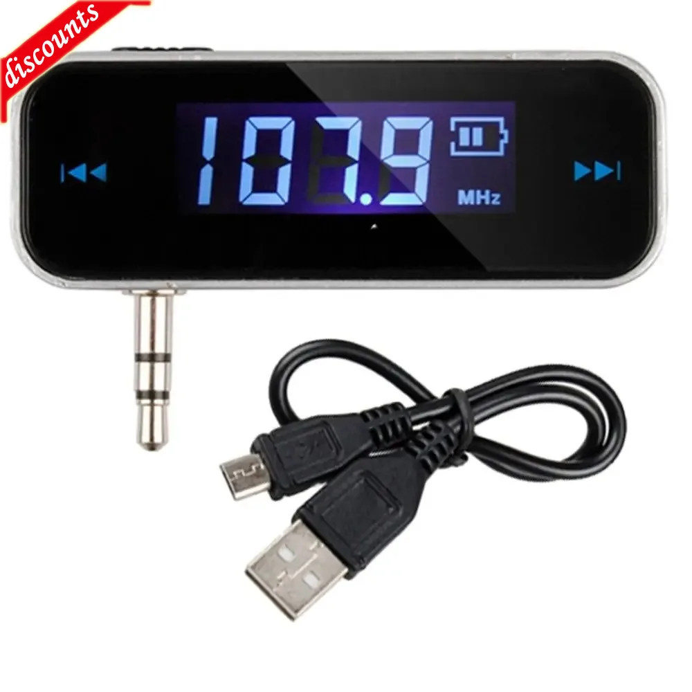 Беспроводной мини-трансмиттер 3,5 мм, автомобильный музыкальный FM-трансмиттер для IPod, мобильный электронный Автомобильный MP3-плеер, автомобильные аксессуары